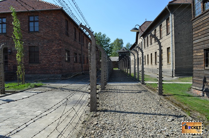 Lagărul Auschwitz I - gard electrificat (2)