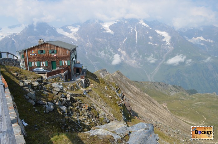Edelweißhütte de pe Edelweißspitze - vârful Edelweiss