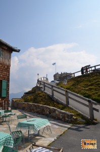 spre cabana Edelweißhütte de pe vârful Edelweiss Grossglockner