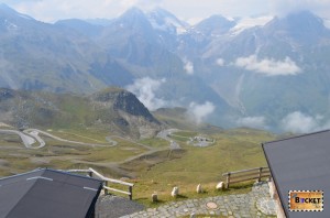 drumul Grossglockner vazut de pe vârful Edelweiss