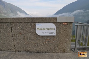 Barajele de la Kaprun - barajul Moosersperre