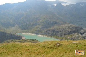 Der Stausee Margaritze vazut de pe Grossglockner road