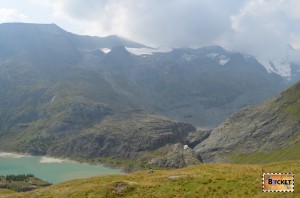 Der Stausee Margaritze vazut de pe Grossglockner road