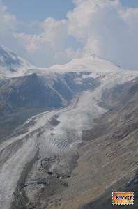ghețarul Pasterze de langa varful Grossglockner