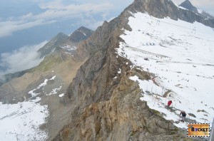 Pe marginea prapastiei spre Gipfelwelt 3000 de pe Kitzsteinhorn
