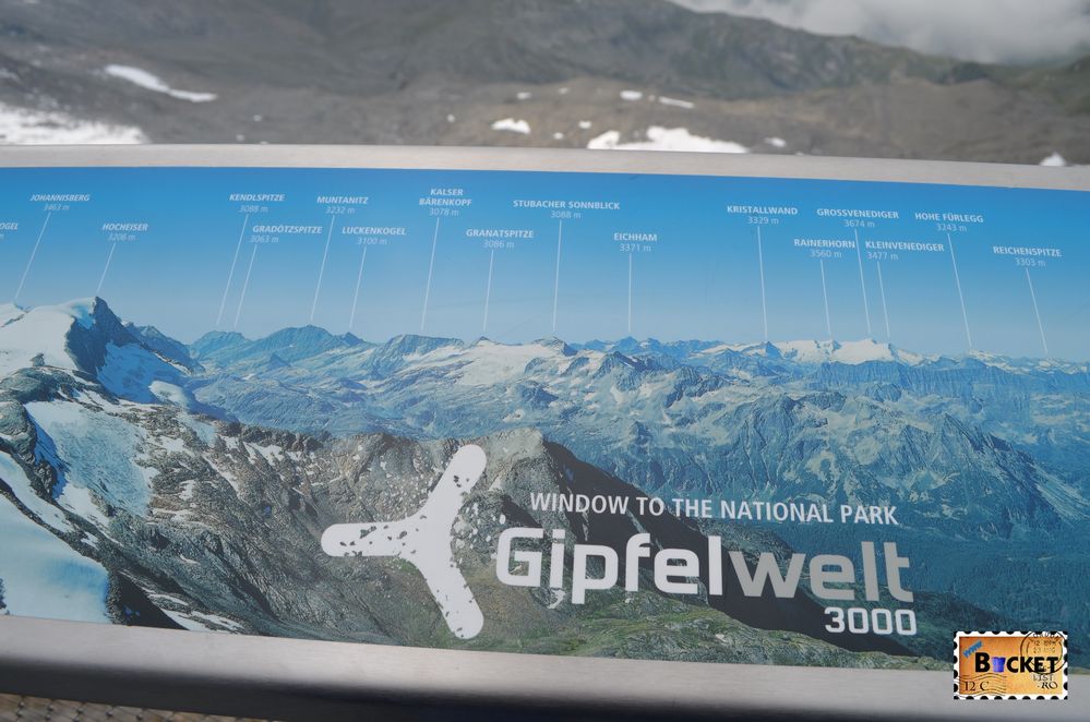 harta pe platforma Glocknerkanzel - Gipfelwelt