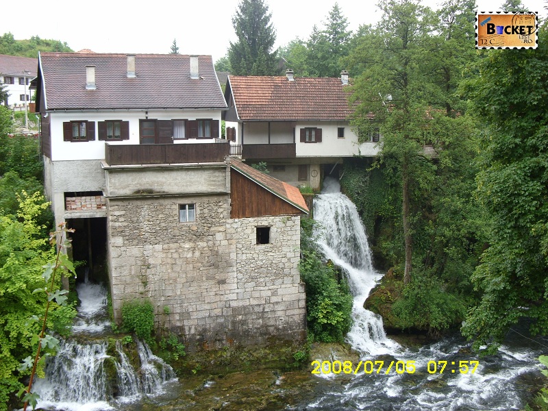 Morile de apa de la Slunj - Rastoke si cascadele raului Slunjcica