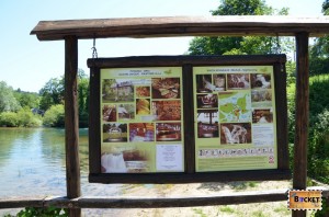 Slovin Unique Rastoke - panoul informativ de la intrare