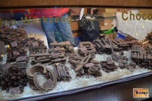 Ciocolata la Targul de Craciun din Hamburg